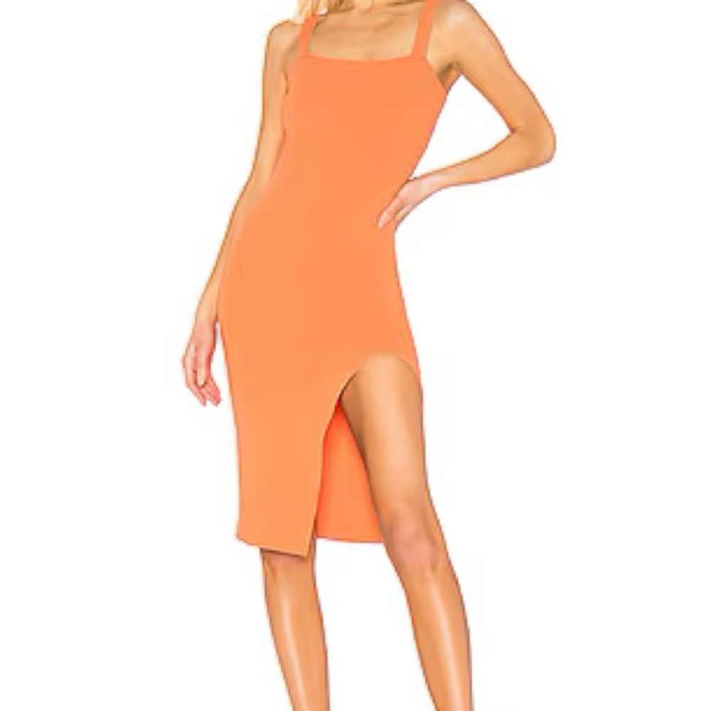 Zoe Square Neck Dress in Orange
SUPERDOWN- Size Small